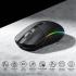 Redragon M719 Pro Wireless Optical Gaming Mouse, 8 Programmable Buttons, RGB Backlit, 10,000 DPI, Ergonomic PC Computer Gaming Mice with Fire Button - Black